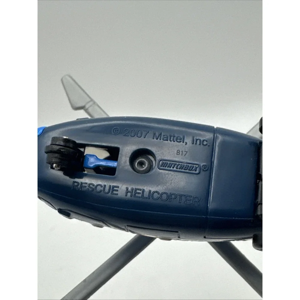 Matchbox rescue helicopter 2007 Bl26-M5 Photo Tours Blue 4.5